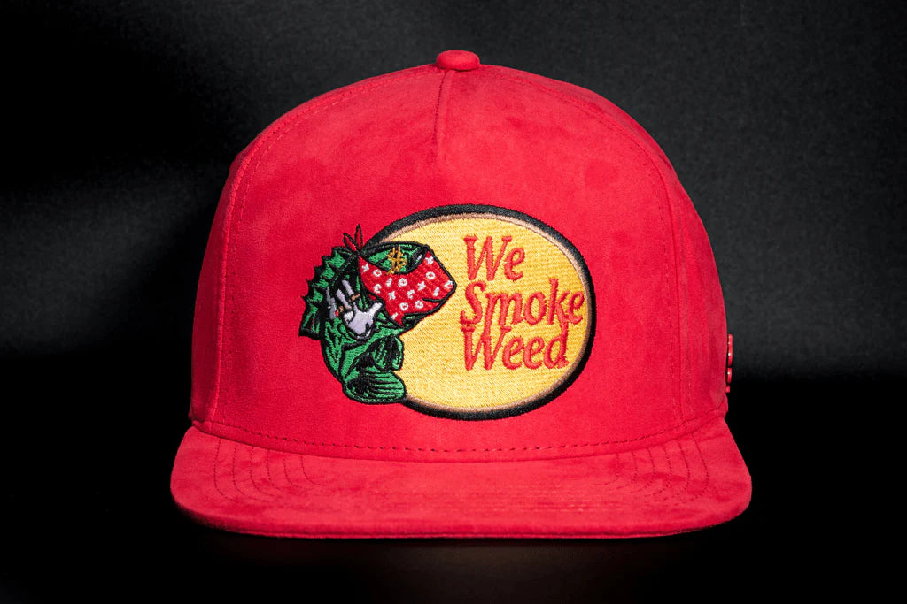 We Smoke Weed Red Gamuza