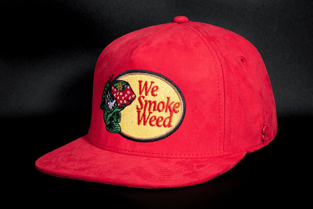 We Smoke Weed Red Gamuza