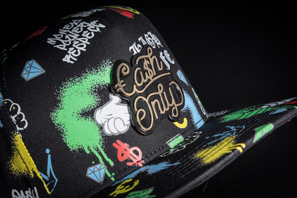 Full Print Black Flat
