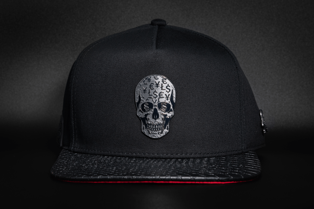 Skull Black & Red Flat