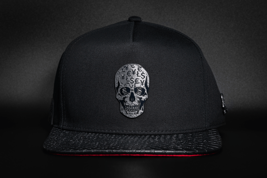 Skull Black & Red Flat