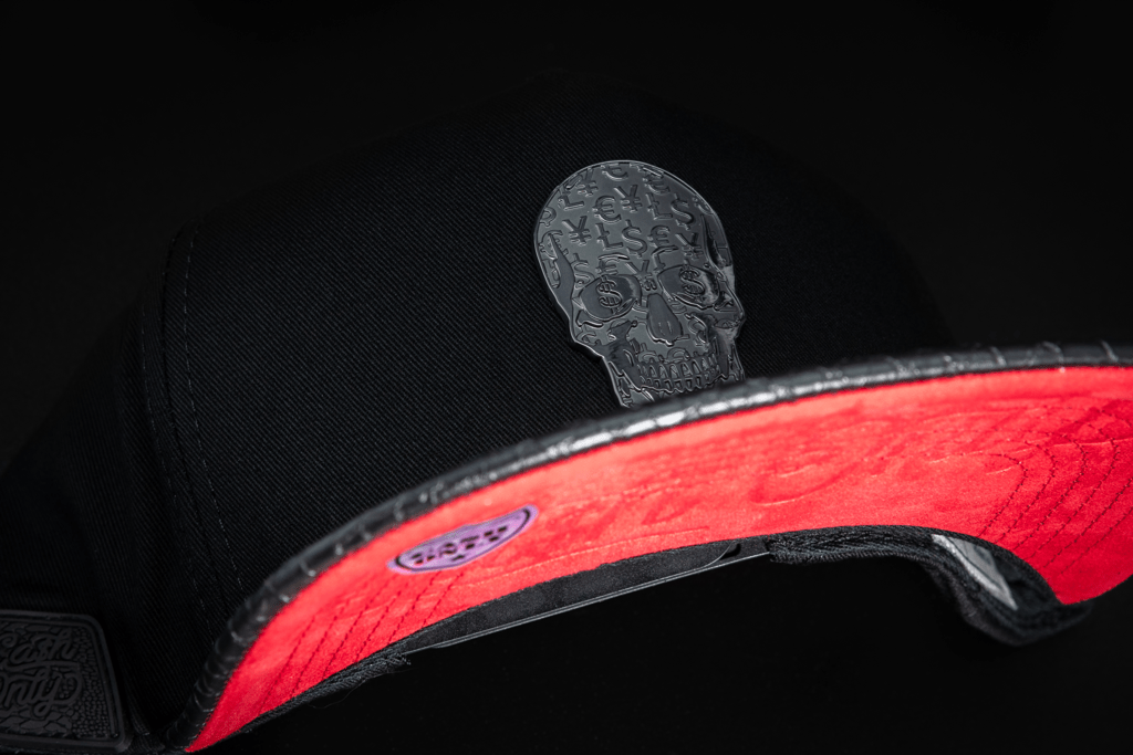 Skull Black & Red Flat