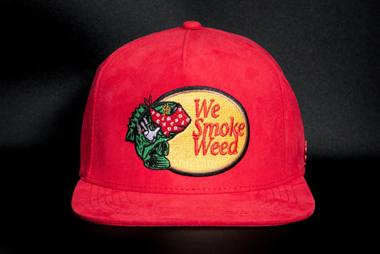 We Smoke Weed Red Gamuza