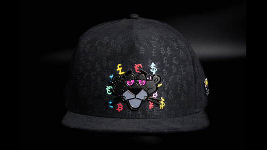 Pantera Negra Full Print Huellas Negra Curva