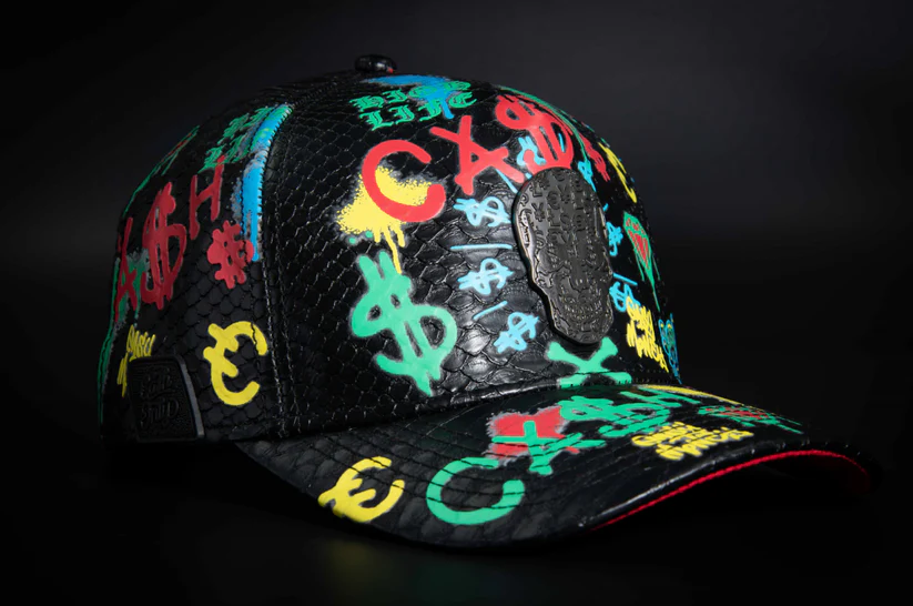 Skull Whit Snake Skin And Full Print Red Curva